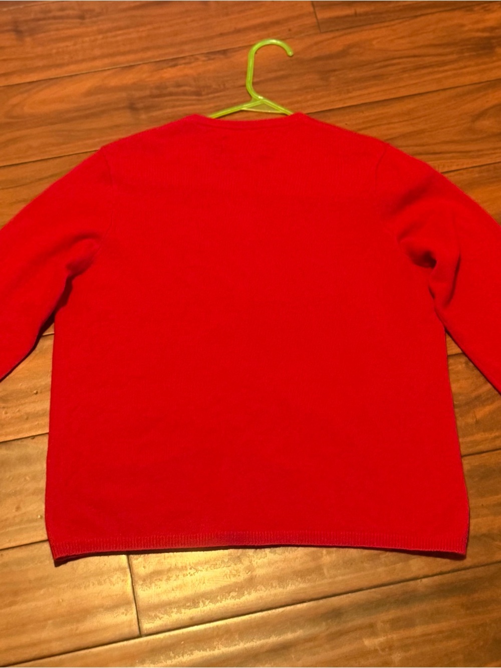 Purple label Ralph Lauren Red Button-Front Women's Cardigan 100% cashmere - Picture 11 of 14